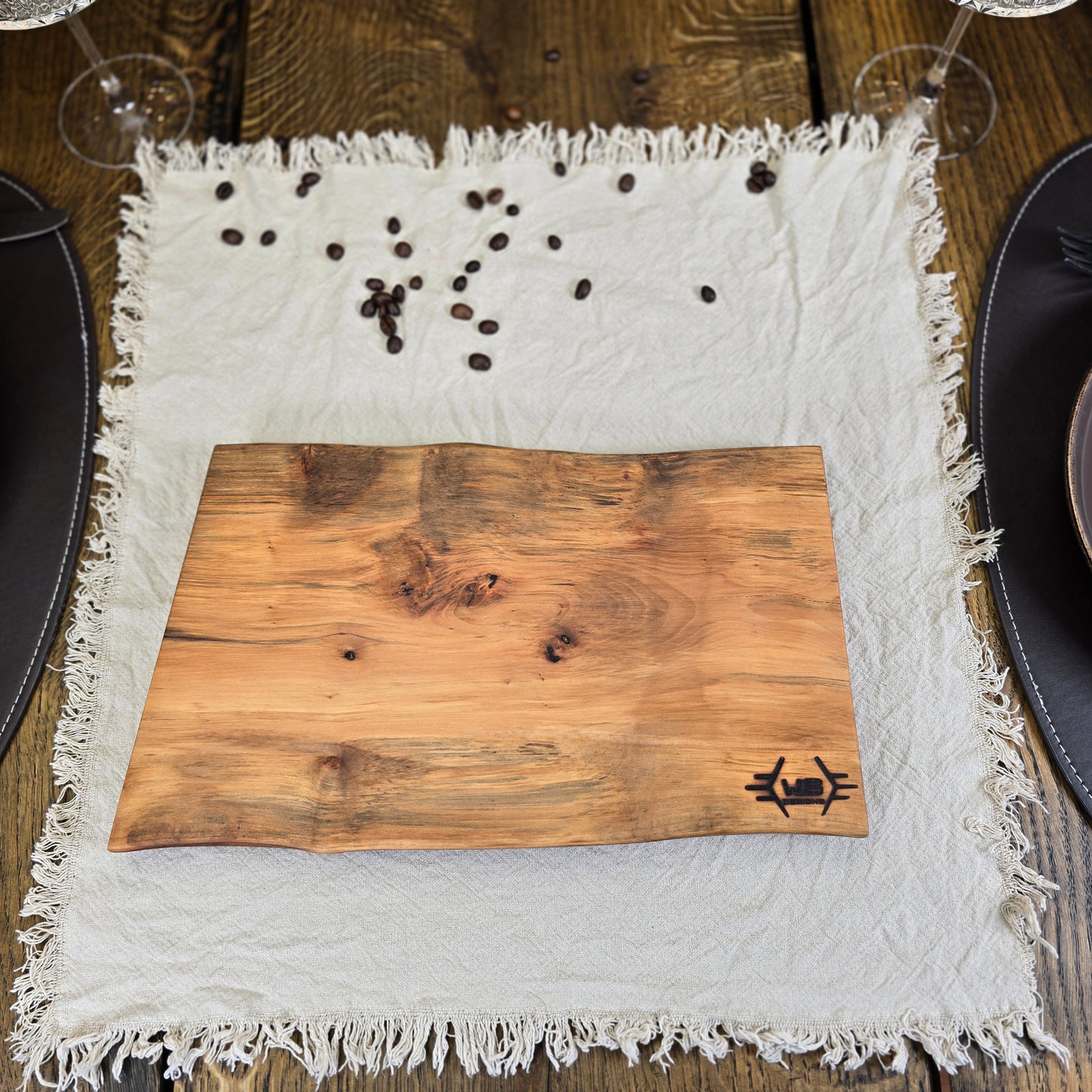 Serveringsbræt / Tapasbræt i Kirsebærtræ